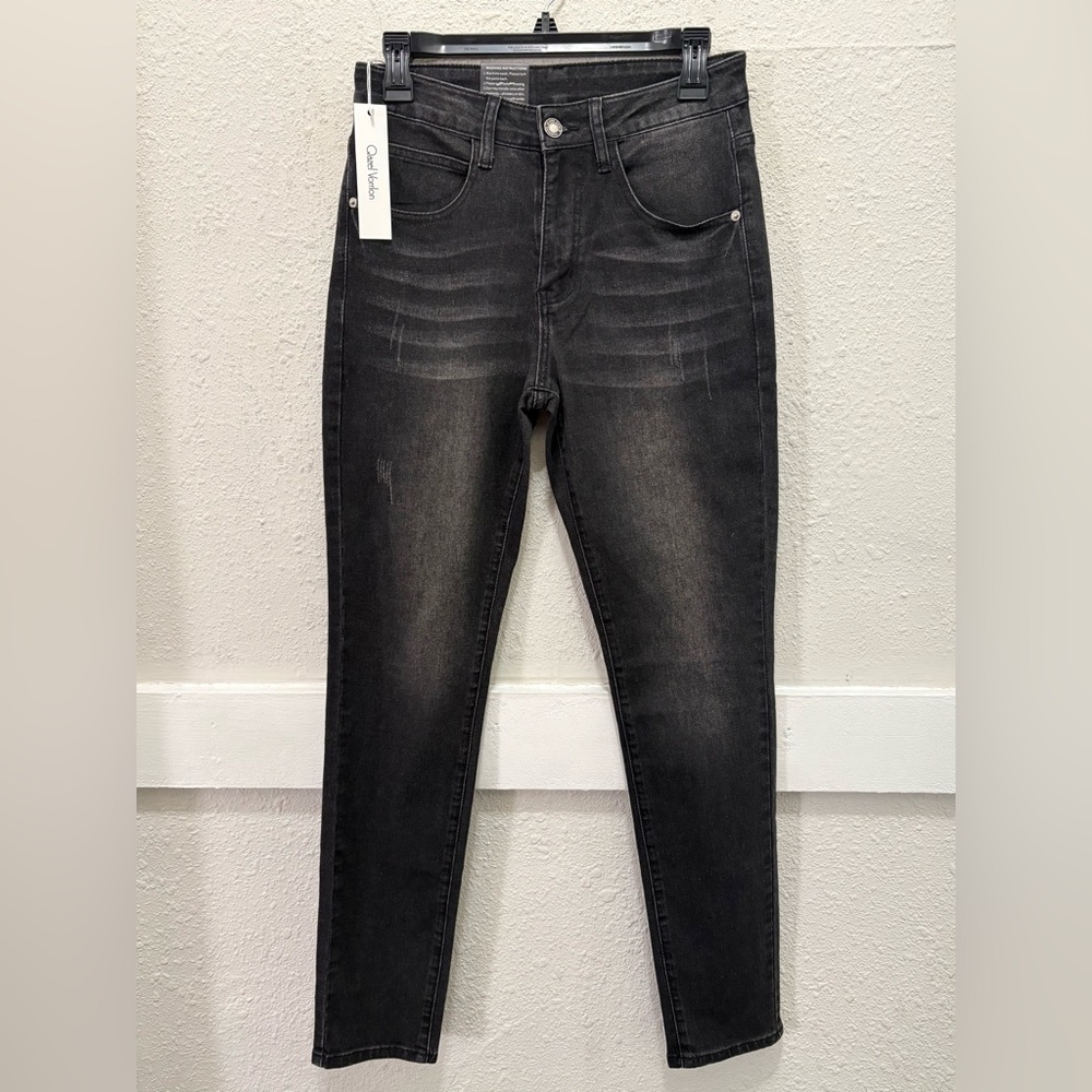Qazel Vorrlon Women's Black Denim Skinny Jeans NWT 28